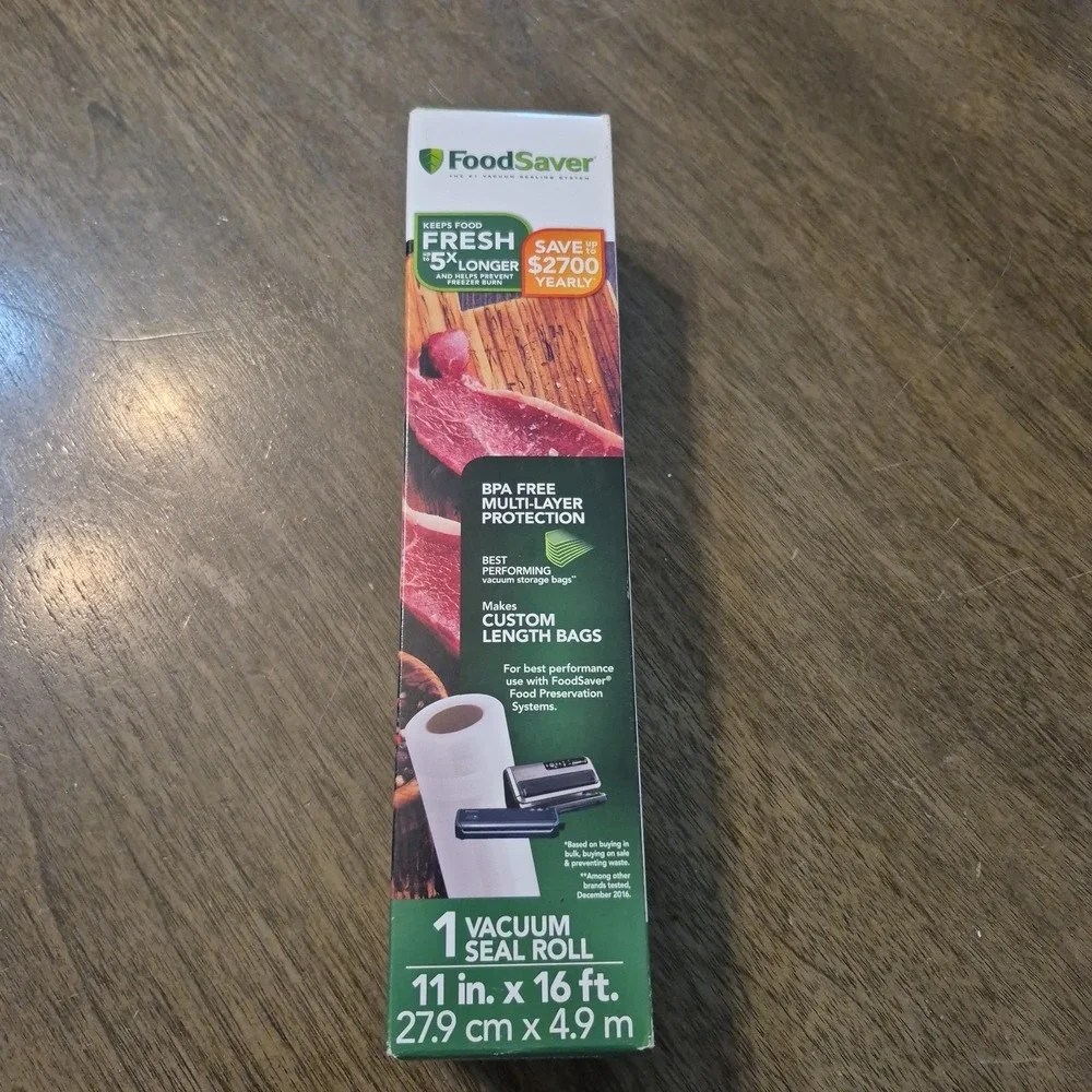Food Saver Vacuum Seal Rolls 11 in. by 16 ft. Box of 1